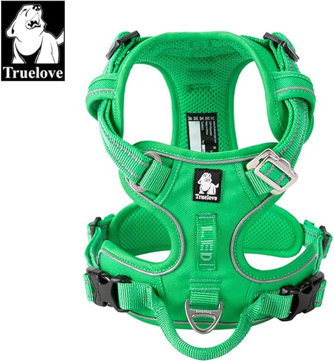 Truelove Dog Harness No Pull Nylon Reflective Pet Harness Adjustable Comfortable Control Step-in Brilliant Colors TLH56512