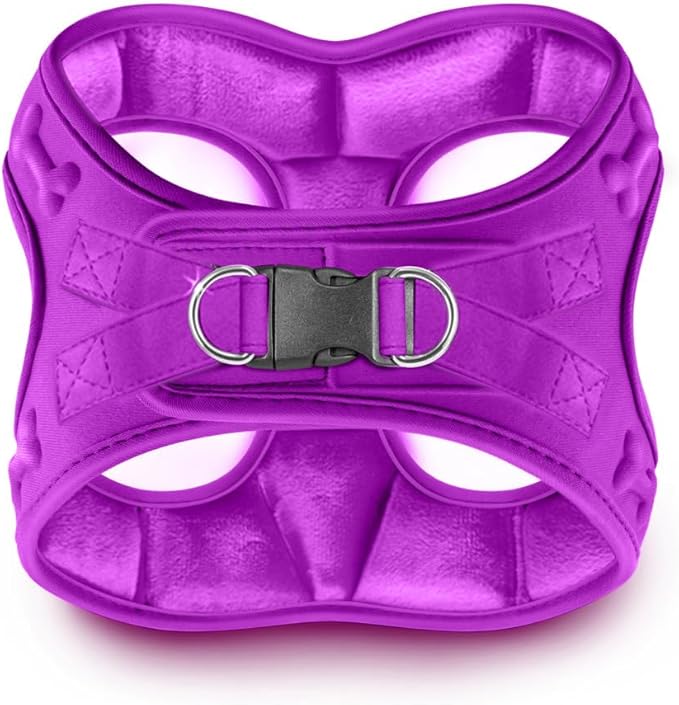 Comfort Fit Dog Harness Small Medium Sized Dogs No Pull Step in Dog Harness with Adjustable Buckles Soft Padded Easy Control Vest Harness Training Walking Running Extra Comfort Inside Velvet Plush
