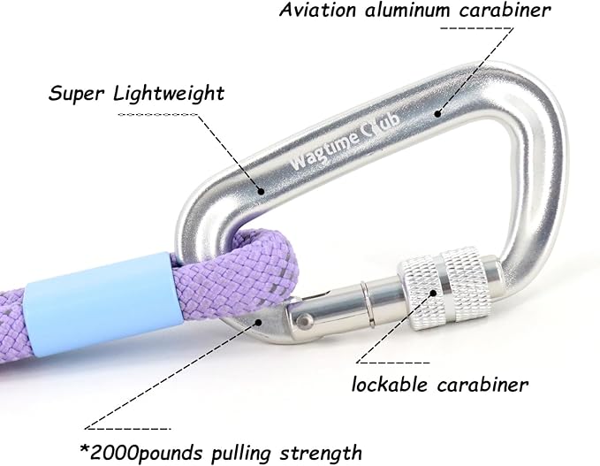 Twin Tails Leash Set - 5ft Double Handle Dog Leash and 4.5ft Lightweight Premium Rope Dog Leashes, Reflective Pet Leashes for Small Medium and Large, Dogs Kid-Friendly Family Set,