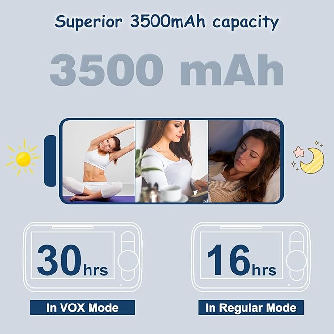 JUAN 5" Video Baby Monitor with 2 Cameras and Audio, 30-Hour Large Battery, Remote Control Cameras with Night Vision and Temprature Monitoring, Indoor and Outdoor, JA2216-2