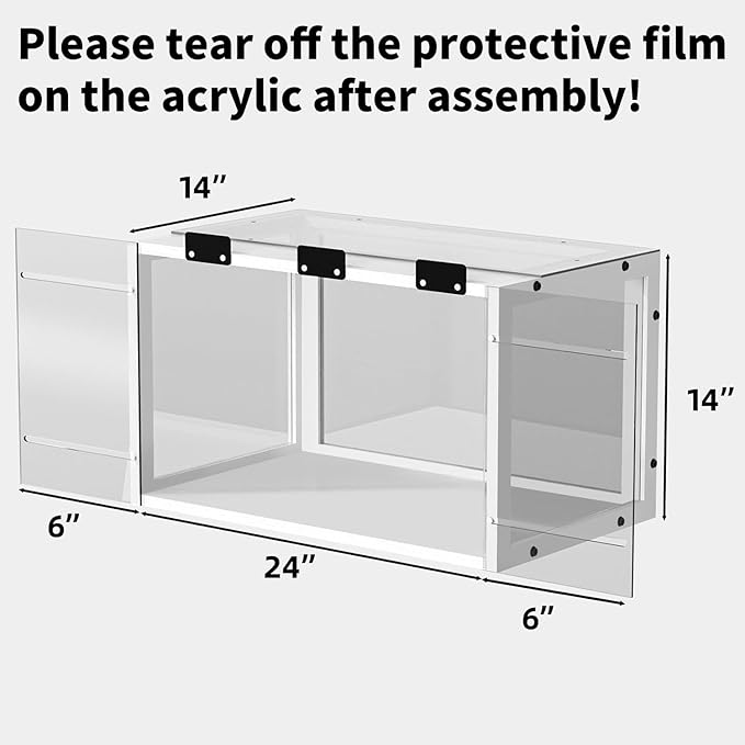 Window Cat Perch Catio, Wood Cat Window Box, Window Catio for Indoor Cats. Suitable Single Hanging Window with an Inner Diameter of The Window Frame with A Net Opening Width of 24-35 in（White）