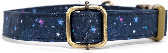 Personalized Dog Collar with Name and Phone Number Engraved,Adjustable Custom Puppy Collar,Organic Cotton Pet Collar for Small Medium Large Boy Girl Dogs