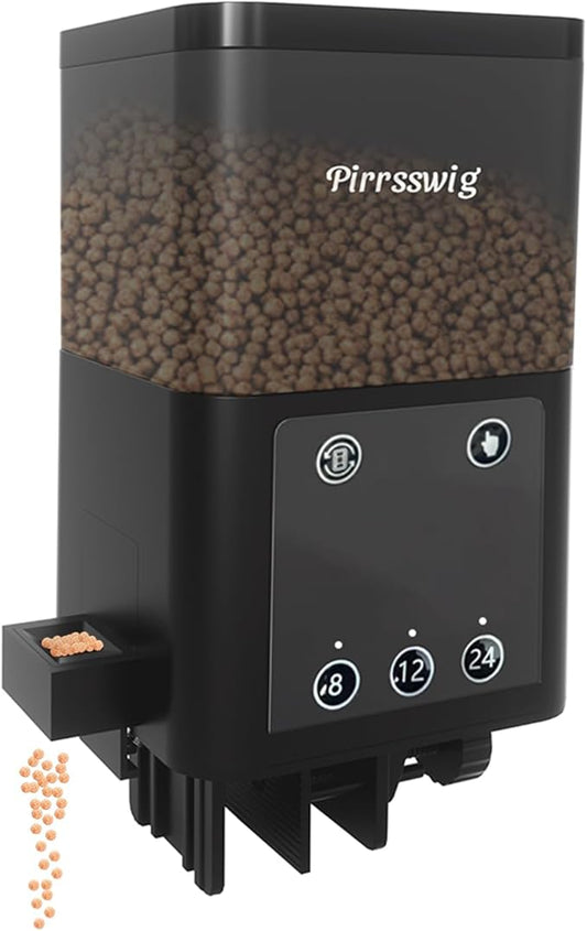 Automatic Fish Feeder for Aquarium - 320ml Unique Mechanical Design Food Dispenser with Timer, Moisture-Proof & Precision Feeding | Stable Auto Feeder for Vacation Fish Tank, Battery Included