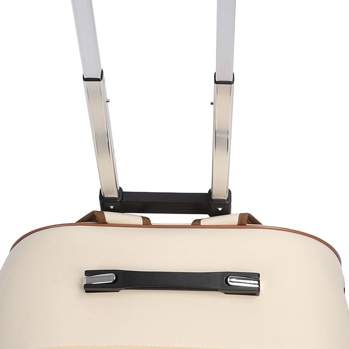 Pet Trolley Case, HardSided Carriers Pet Backpack Soft Lined Roller Bag Outdoor Dog Crate for Travel Hiking Camping Trolley Case, Large Capacity Wheeled Portable