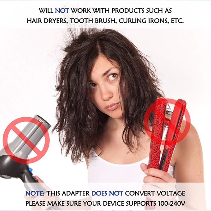 Ceptics European, Egypt Travel Adapter Plug with Dual USB - Type C - Europe - Usa Input - Light Weight - Perfect for Cell Phones, Chargers, Cameras and More - 2 Pack