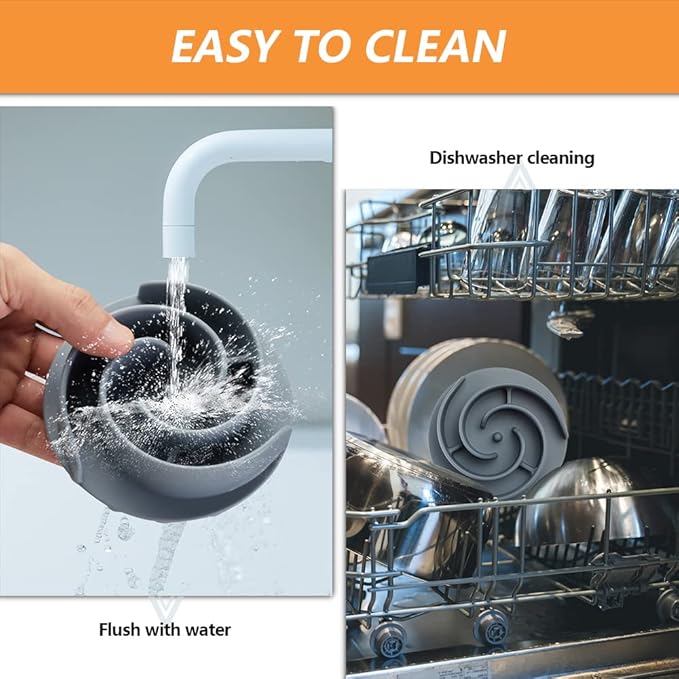 Slow Feeder Dog Bowls Insert, Animire Soft Silicone Slow Eating Food Bowl for Small, Medium and Large Dogs