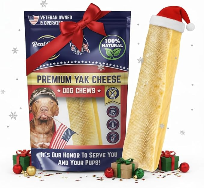 Devil Dog Pet Co. Himalayan Yak Cheese Dog Chews, Large - 1 Pack, 100% Natural & Healthy, Lactose-Free, Long-Lasting Dog Treats, Premium Yak Milk Chew Bones for Dogs