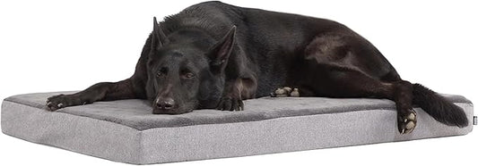 Barkbox Orthopedic Dog Bed with Memory Foam, Premium Comfort for Dogs and Puppies, Dog Bed for Joint Relief and Restful Sleep, Durable and Easy to Clean - Grey, XL