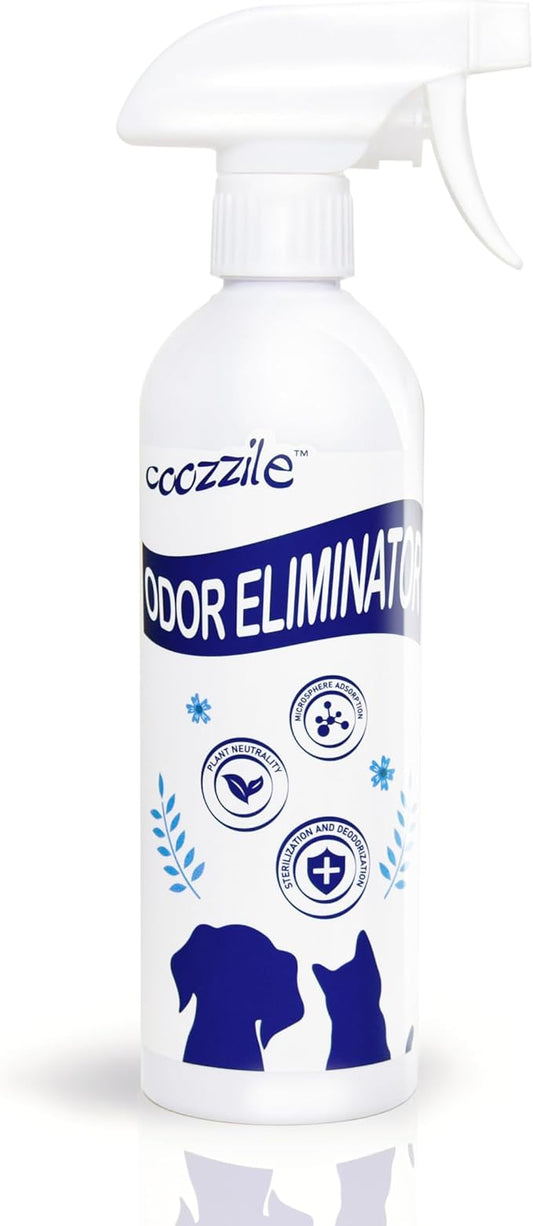 Pet Odor Eliminator for Strong Odor Fragrance Free Colorless and Odorless 16.9oz Spray with Safe Highly Effective Ingredients Carpet Deodorizer and Cat Litter Deodorizer Suitable for Dogs and Cats