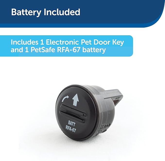 PetSafe Electronic Pet Door Key for Electronic Doggie Door - Battery Operated - Provides Smart, Personalized Access for Your Dogs & Cats While Keeping Out Strays & Wildlife