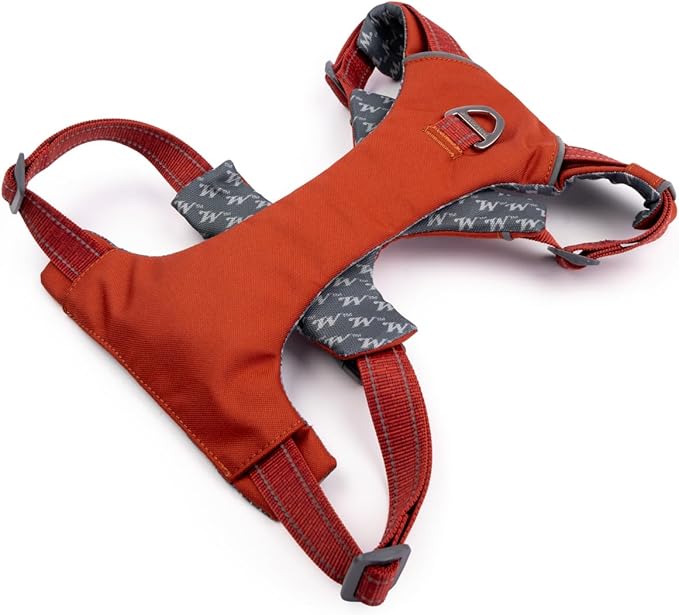 Winchester Pet No-Pull Adjustable Soft Padded Dog Vest Harness with Reflective Stitching, Ketchup, Large