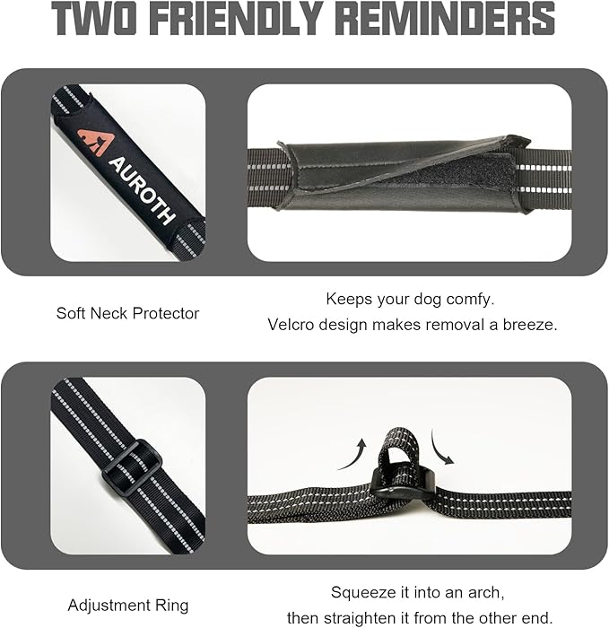 AUROTH Dog Harness No Pull Soft Padded Service Dog Vest, No Choke, Easy On Pet Vest with Handle, Adjustable Reflective Dog Harness for Small, Medium and Large Dogs, Easy Walking and Training