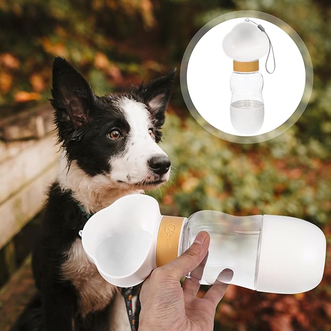 Portable Dog Water Bottle with Leakproof Water Dispenser for Outdoor Walking Hiking Design Puppy Travel Cup Convenient Pet Accessory for Dogs