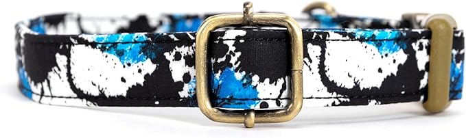 Personalized Dog Collar with Name and Phone Number Engraved,Adjustable Custom Puppy Collar,Organic Cotton Pet Collar for Small Medium Large Boy Girl Dogs