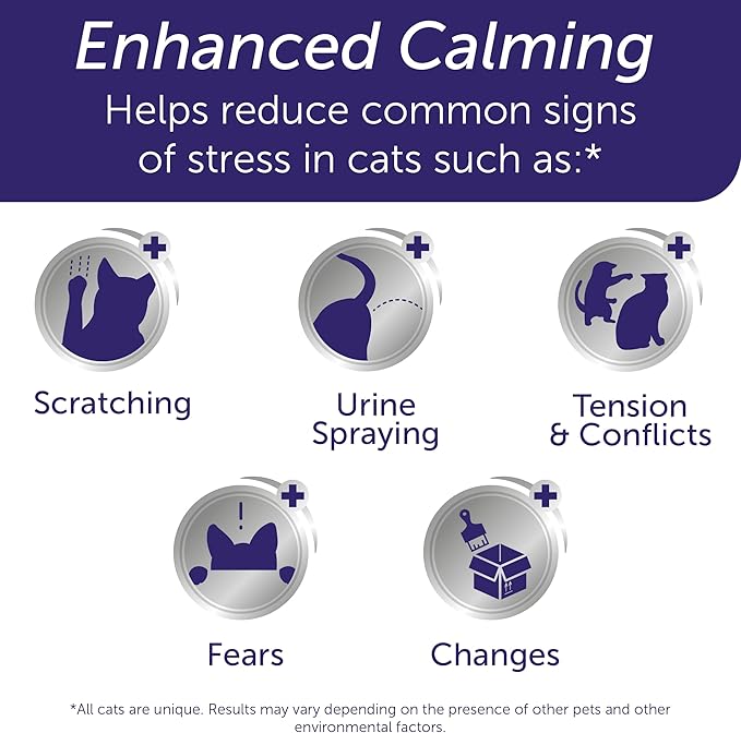 FELIWAY Optimum Cat, Enhanced Calming Pheromone Diffuser: 1 Diffuser Kit & 6 Refills