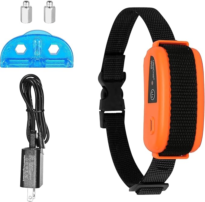 Receiver Collar for Dogs Indoor Pet Barrier, Wireless Indoor Electric Fence, Pet Gate, Keeps Areas Off Limits, Waterproof/Rechargeable Training Collar (Black or Orange Randomly Shipment)