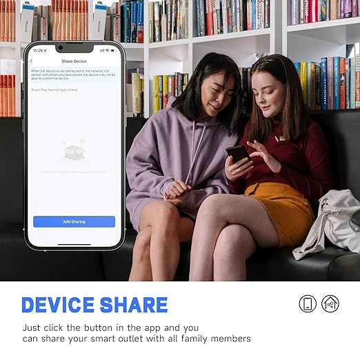 Smart Wall Outlet, Tamper Resistant Outlet Compatible with Alexa and Google Assistant, Remote Control, ETL & FCC Approvel Samrt Receptacle, Requires 2.4 GHz Wi-Fi, No Hub Required, Black