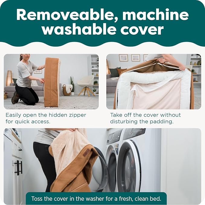 Furhaven Orthopedic Dog Bed for Large Dogs w/ Removable Bolsters & Washable Cover, For Dogs Up to 95 lbs - Luxe Faux Fur & Performance Linen Sofa - Charcoal, Jumbo/XL