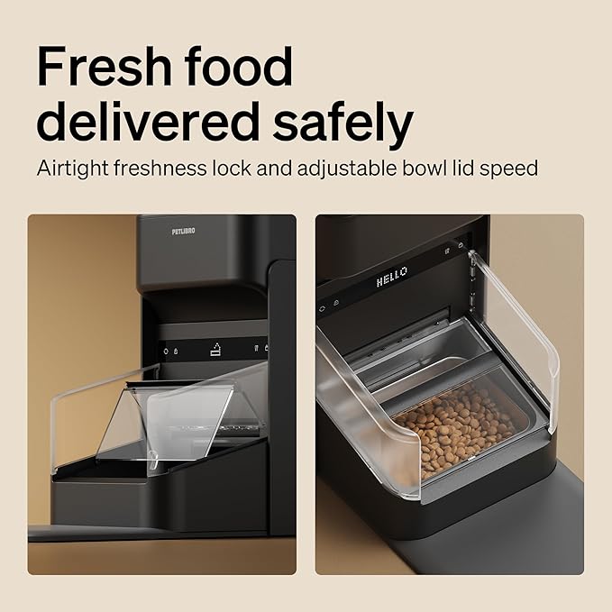 PETLIBRO RFID Automatic Cat Feeder, Collar Sensor for Personalized Meals, Cats Recognition, Diet Tracking and Anti-Stealing for Multi-Pets Homes and Different Diets, Wi-Fi Programmable Food Dispenser