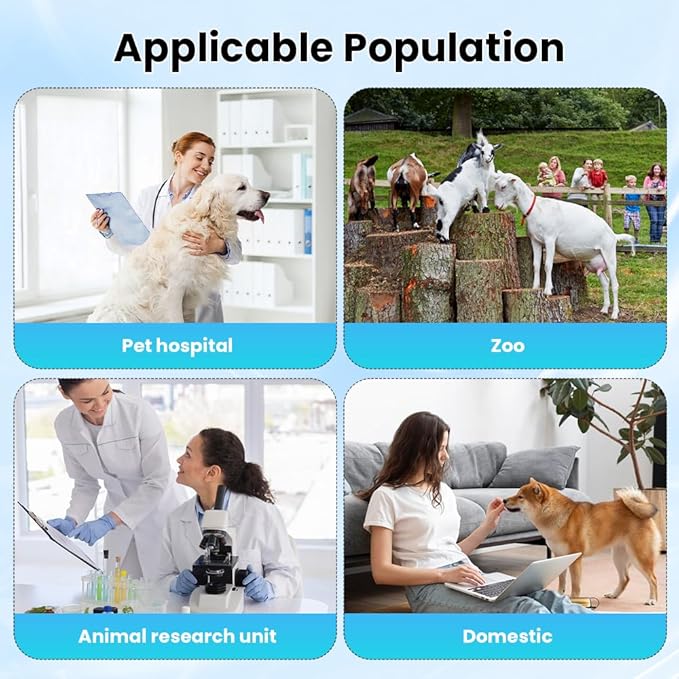 Veterinary Monitor 10.1'' Multi-Parameter Touch Screen Pet Monitor for Cat, Dog,Cow,Pig,Horse and Other Animals (Standard Size)