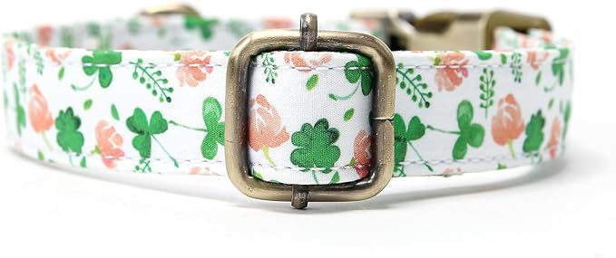 Personalized Dog Collar with Name and Phone Number Engraved,Adjustable Custom Puppy Collar,Organic Cotton Pet Collar for Small Medium Large Boy Girl Dogs