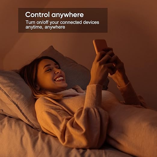 Onvis Matter Over Thread Smart Plug, Smart Mini Outlet, Works with Apple Home, Alexa & Google Home, 15A/1800W （4Pack）