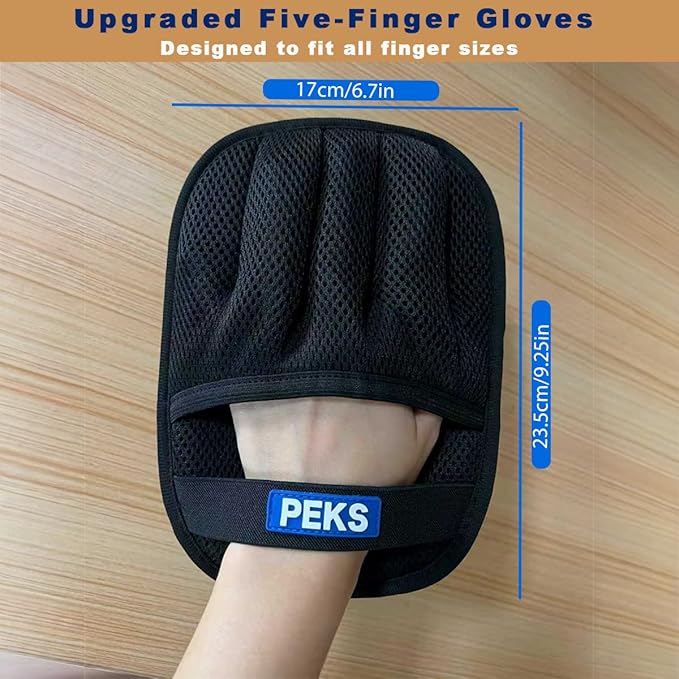 PEKS (2 Pcs) Pet Hair Remover Tool for Sofas, Car Seats, Bed, Couch, Clothing, Carpets. Newly Upgraded Reusable Electrostatic Brush, Pet Hair Removal Gloves for Dogs, Cats