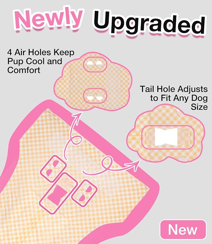 Dono Disposable Dog Diapers Female with Wetness Indicator, Disposable Doggie Diapers for Female Dogs in Heat, Super Absorbent Puppy and Kitten Doggie Diapers Female for Small Medium Large Dogs