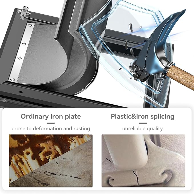 [Petoasis] 3-Flaps Heavy-Duty Dog Door, Rust Proof Aluminum Alloy Frame, Extreme Weather Dog Door Can Block Wind, Snow, and Rainwater Intrusion (Black, Meduim for Door)