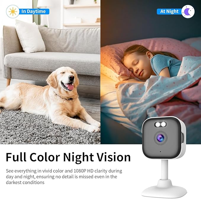 VSTARCAM 5G Indoor Security Camera for Pet Camera, Dual-Band WiFi (2.4GHz/5GHz), 2K UHD Dog Camera w/5× Zoom, Motion Detection, 2-Way Audio, Color Night Vision, Cloud & SD Card Storage, Works w/Alexa
