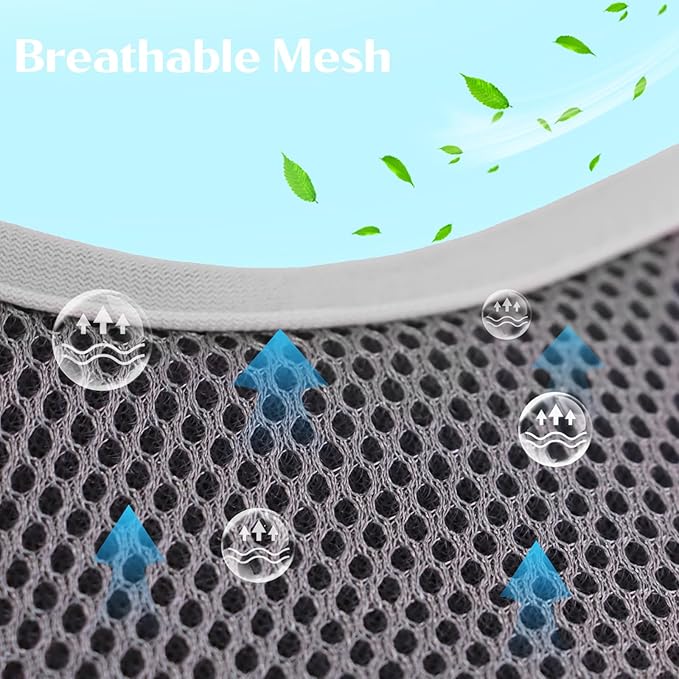 Dog Harness with Leash Set, Reflective Strips Step in with Breathable Padded Vest Harness for Small Dogs Running (S, Gray with Circle)