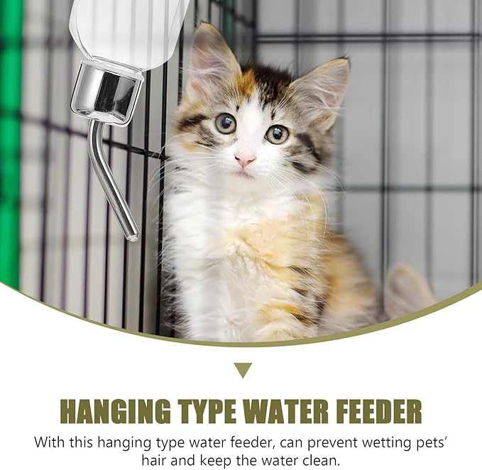 Beaupretty Automatic Hanging Pet Water Dispenser Large Dog Water Feeder Portable Travel Hanging Bottle