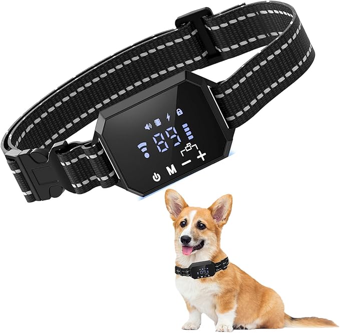 GPS Wireless Dog Fence, Electric Pet Containment System for Stubborn Dogs, Safe Effective, Rechargeable Waterproof Shock Collar Receiver, Tone/Static Correction, Harmless for All Dogs,black