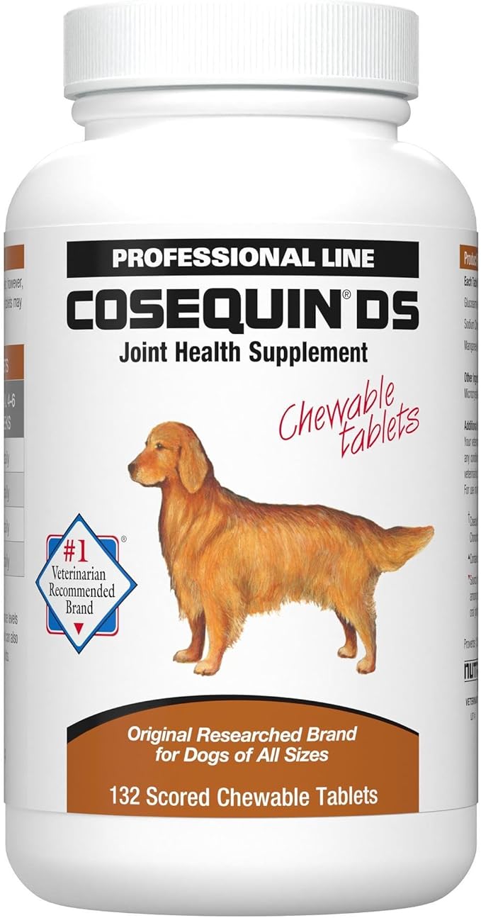 Nutramax Cosequin for Dogs Joint Health Supplement, Contains Glucosamine for Dogs, Plus Chondroitin, Supports Healthy Joints, Chewable Tablets, 132 Count