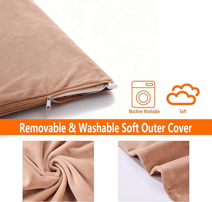 Annchwool Pet Heating Pad for Puppy Cat Dog-17.7 x 15.7in-6 Adjustable Temperature & 5 Timer-Waterproof Cat Dog Heating Pad with Chew-Resistant Cord-Heated Pad for Indoor Pets,Older,Pain Relief(Brown)