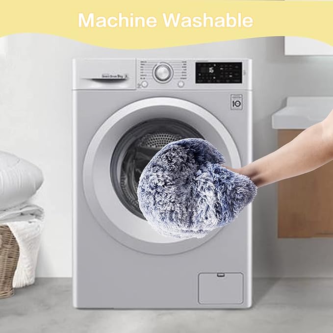 Bedfolks Calming Donut Dog Bed - 45 Inch Round Plush Dog Bed, Anti-Anxiety, Washable & Non-Slip (Navy Blue, Extra Large)