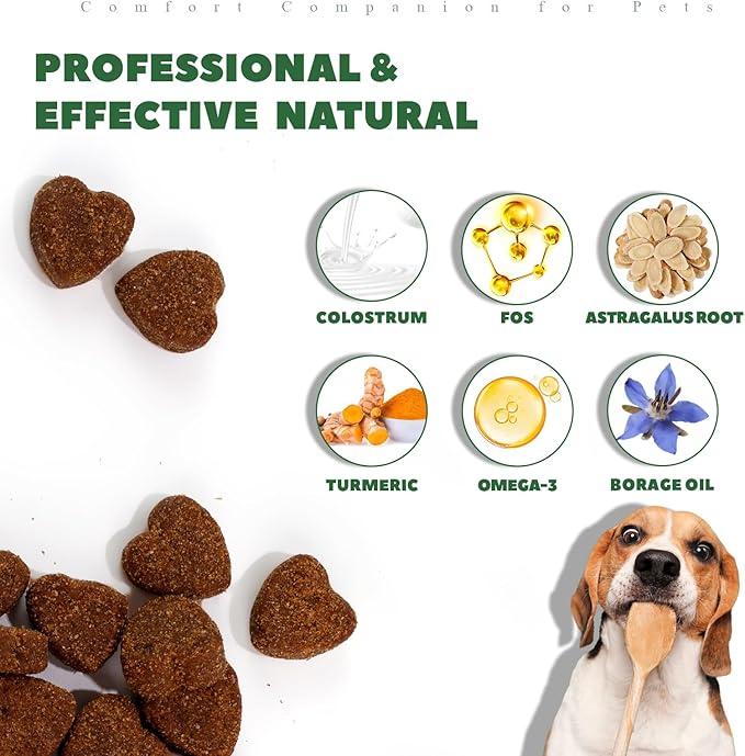 Dog Allergy Chews, Dog ltching Skin Relief with Probiotics Omega 3, Allergy Relief for Large Dogs ltching Licking Paws, Support Seasonal Allergy, Gut & Digestive Health and lmmune System-400ct
