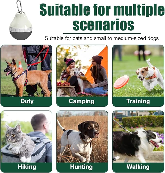 DONGKER Dog Water Bottle,200ML Leakproof Pet Travel Bottle with Foldable Silicone Body & Hanging Buckle for Small Pets Outdoor Walking Hiking Travel