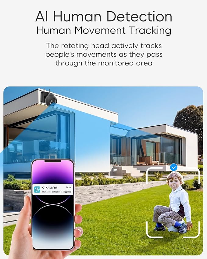 VSTARCAM 4MP Security Camera Outdoor, 2.5K HD WiFi Surveillance Cameras with 360 View, PTZ, Motion& Siren, 2-Way Audio, Full Color Night Vision, Waterproof, SD/Cloud (VS-CS69Q)