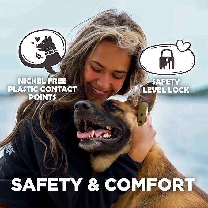 Dogtra CUE Gen 2 Tan – Customizable E-Collar for Dogs Training Collar with Remote – Easy, Safe, Beginner-Friendly Design – 99 Levels, Vibration, Boost, Waterproof, Rechargeable, 400-Yard Range