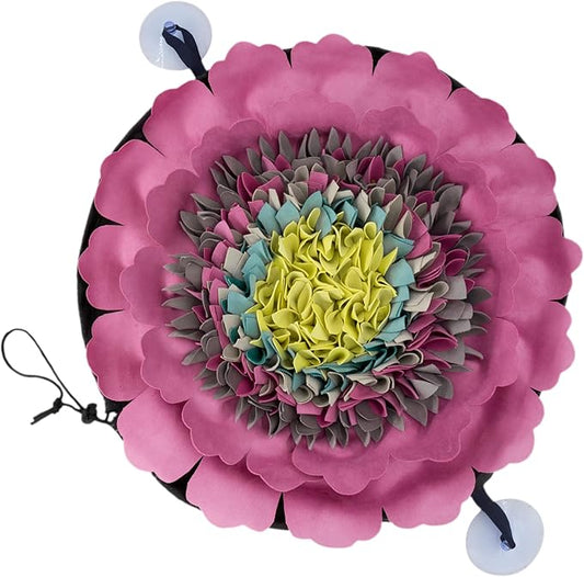 Snuffle Mat for Dogs, 20" Adjustable Interactive Dog Puzzle Feeding Mat, Enrichment Sniffing Pad for Mental Stimulation Boredom Relief, Washable Nose Work Toy, Slow Feeder for Small/Medium/Large Dogs