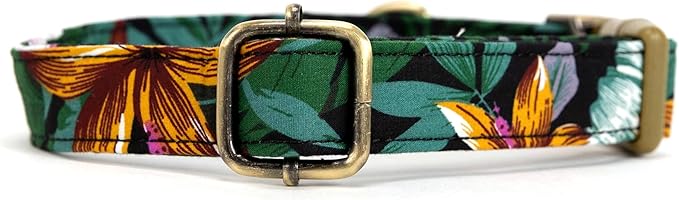 Personalized Dog Collar with Name and Phone Number Engraved,Adjustable Custom Puppy Collar,Organic Cotton Pet Collar for Small Medium Large Boy Girl Dogs