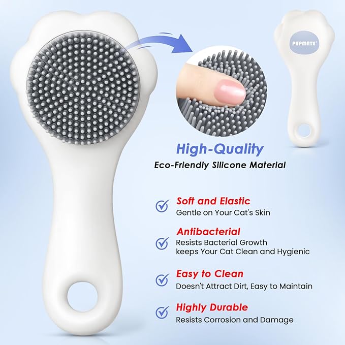 Cat Waterless Shampoo - No Rinse Formula for Quick Clean Between Baths, Hypoallergenic & Detangling, Reduce Itchy Skin Shedding, Vet-Recommended for Kittens/Senior Cats, Coconut Scent