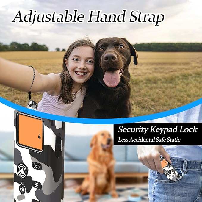 GT1 Wireless Dog Fence & Ultrasonic Training Collar -1160-Yard Adjustable Boundary for Outdoor, 6100FT Remote, 4 Modes (Beep/Vibration/Static/Ultrasonic), Waterproof, 185-Day Standby, 2 Dogs