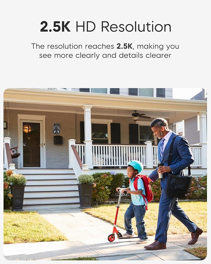 VSTARCAM 4MP Security Camera Outdoor, 2.5K HD WiFi Surveillance Cameras with 360 View, PTZ, Motion& Siren, 2-Way Audio, Full Color Night Vision, Waterproof, SD/Cloud (VS-CS69Q)