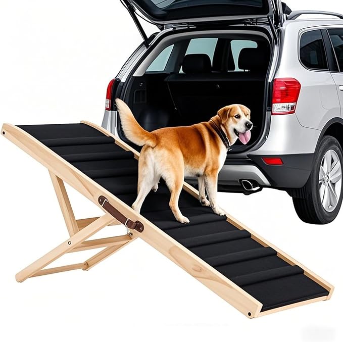 Dog Pet Ramp for Bed Couch Car SUV Large,Dog Pet Ramps Stairs Steps for Large Small Dogs to Get on High Beds Cars SUV Trucks