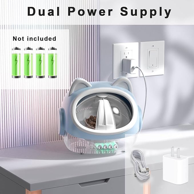 RFID Smart Pet Feeder with Dual Collar Tags – Automatic Food Bowl with Scheduled Feeding Times, LCD Display, Voice Recorder, Supports Wet & Dry Food for Multi-Pet Households