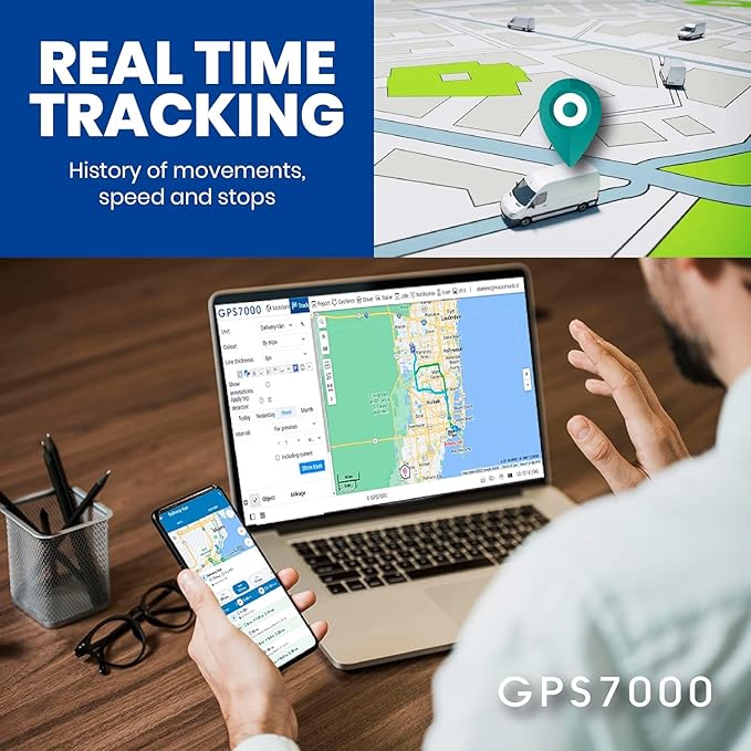 GPS7000-4G Hidden GPS Tracker for Vehicles | 30 Days of Service Included |Easy Self-Installation| After The 30 Days Included in The Service, You can Choose to Suscribe | No Hidden Fees