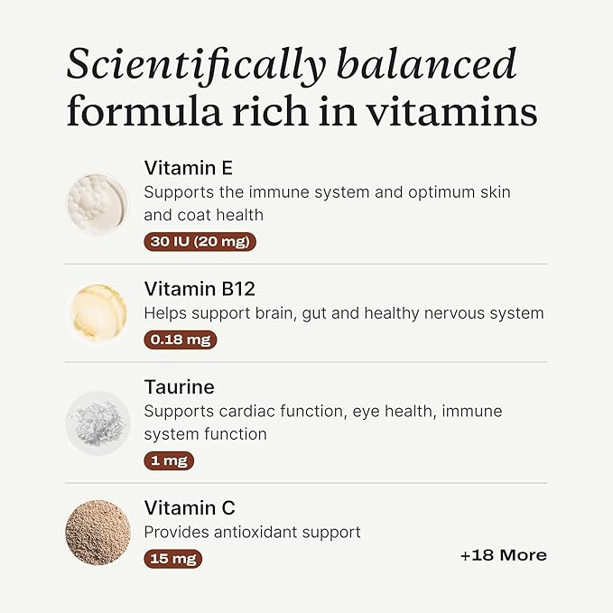 PetLab Co. 22 in 1 Dog Multivitamin - Support Dog's Immune Response, Skin, Coat, Joints & Overall Health - Vitamins A, E, D, B12, Minerals, Antioxidants - Chewable Pork Flavor