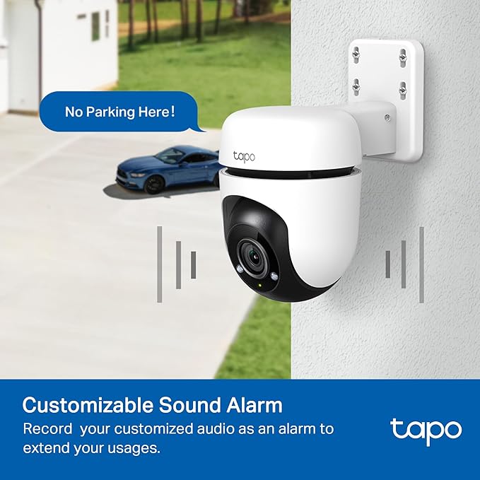 Tapo 1080P Outdoor Wired Pan/Tilt Security Wi-Fi Camera, 360° View, Motion Tracking, Works with Alexa & Google Home, Night Vision, Free AI Detection, Cloud & SD Card Storage(up to 512GB), Tapo C500…
